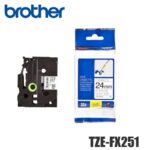 Cinta Brother TZE-FX251 Negro Sobre Blanco