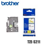 Cinta Brother TZE-S211 Negro sobre Blanco