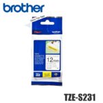 Cinta Brother TZE-S231 Negro sobre Blanco