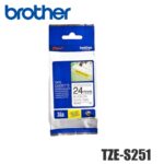 Cinta Brother TZE-S251 Negro sobre Blanco