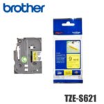 Cinta Brother TZE-S621 Negro sobre Yellow