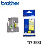 Cinta Brother TZE-S631 Negro sobre Yellow
