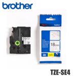 Cinta Brother TZE-SE4 Negro Sobre Blanco